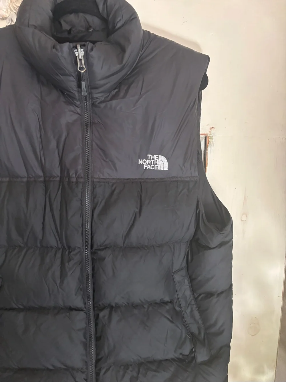 The North Face 1996 Retro Nuptse 700 Fill Down Puffer Vest Black - Size Large